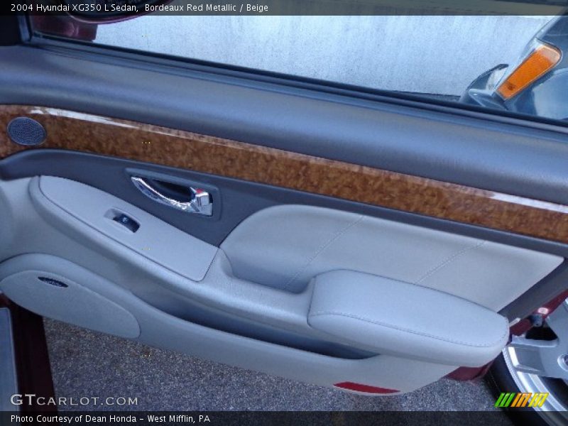 Bordeaux Red Metallic / Beige 2004 Hyundai XG350 L Sedan