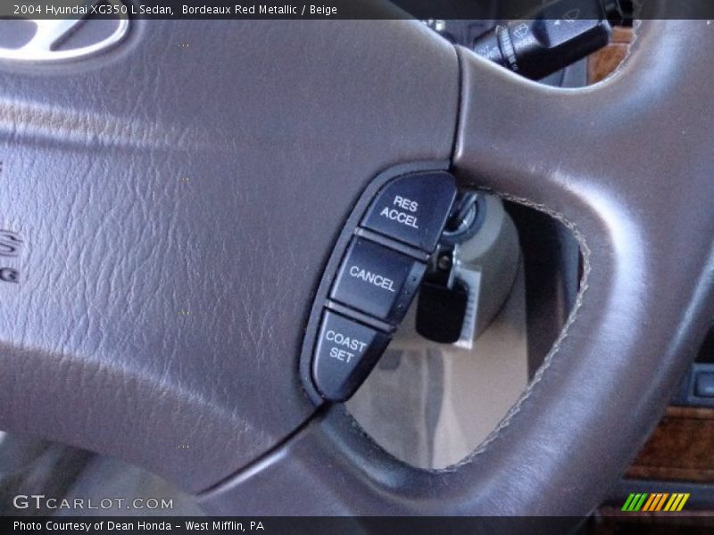 Bordeaux Red Metallic / Beige 2004 Hyundai XG350 L Sedan