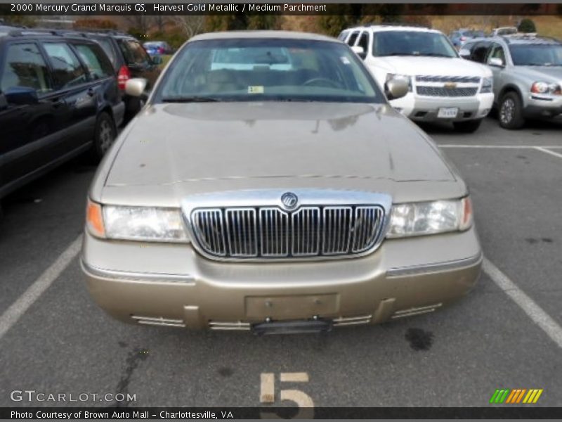 Harvest Gold Metallic / Medium Parchment 2000 Mercury Grand Marquis GS