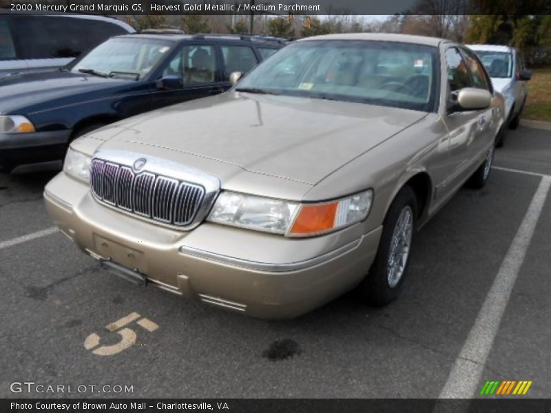 Harvest Gold Metallic / Medium Parchment 2000 Mercury Grand Marquis GS