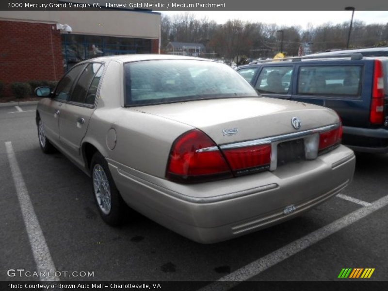 Harvest Gold Metallic / Medium Parchment 2000 Mercury Grand Marquis GS