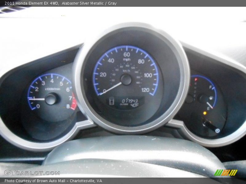 Alabaster Silver Metallic / Gray 2011 Honda Element EX 4WD