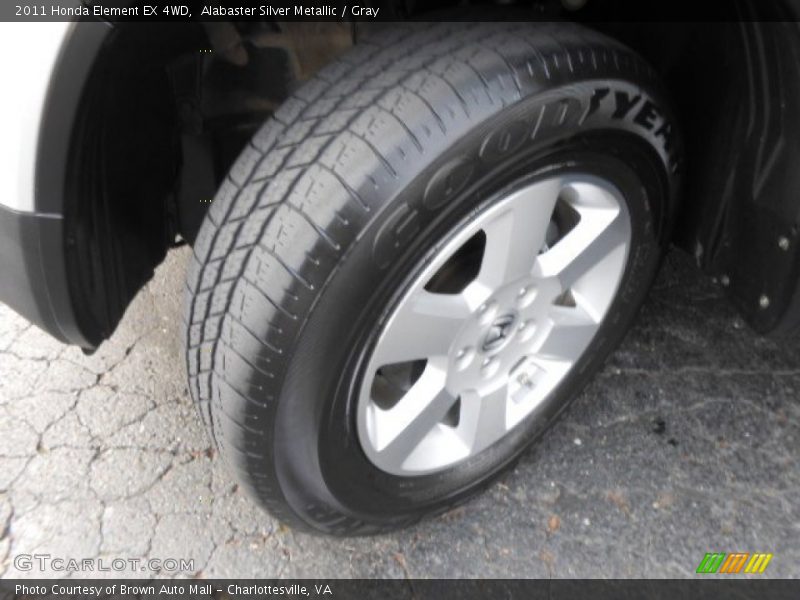 Alabaster Silver Metallic / Gray 2011 Honda Element EX 4WD