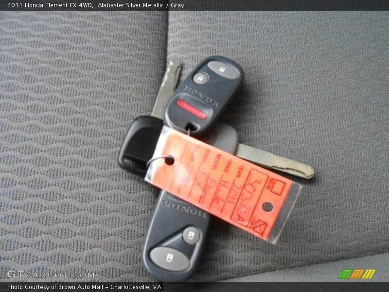 Alabaster Silver Metallic / Gray 2011 Honda Element EX 4WD
