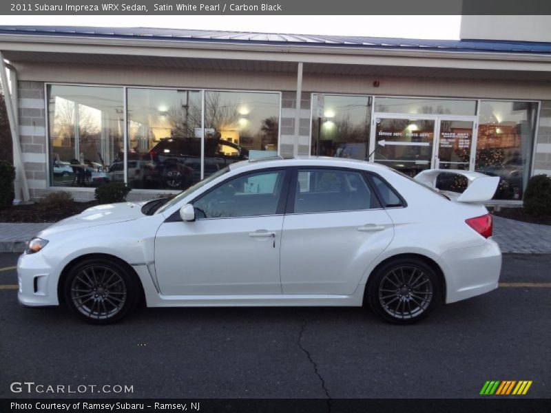 Satin White Pearl / Carbon Black 2011 Subaru Impreza WRX Sedan