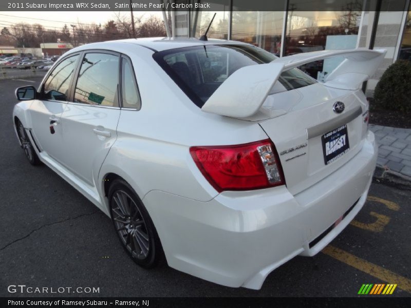 Satin White Pearl / Carbon Black 2011 Subaru Impreza WRX Sedan