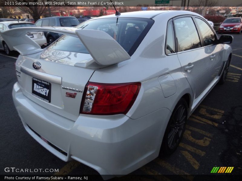 Satin White Pearl / Carbon Black 2011 Subaru Impreza WRX Sedan