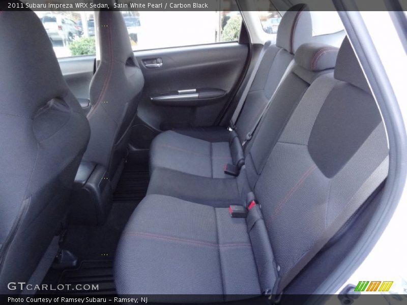 Satin White Pearl / Carbon Black 2011 Subaru Impreza WRX Sedan