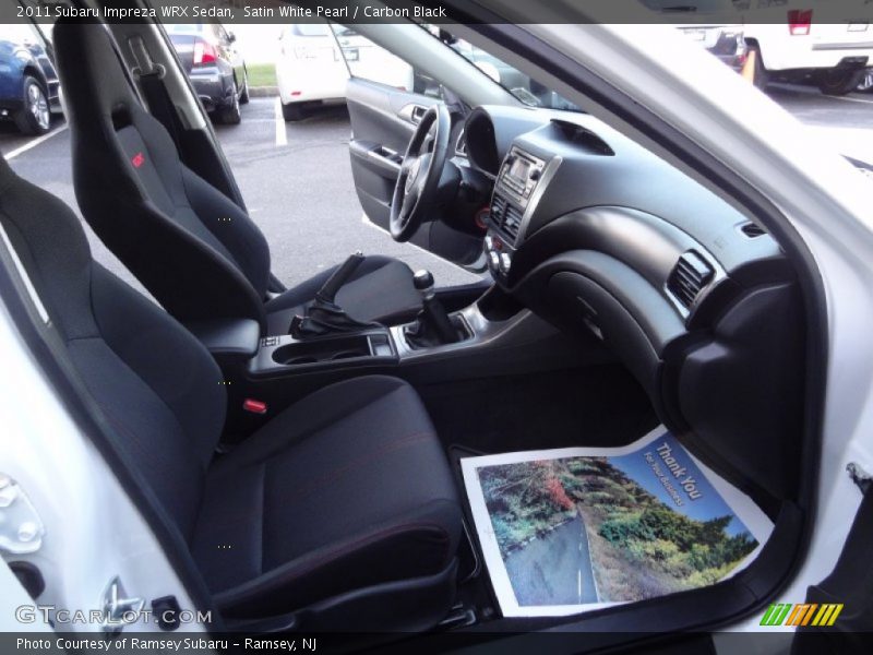 Satin White Pearl / Carbon Black 2011 Subaru Impreza WRX Sedan