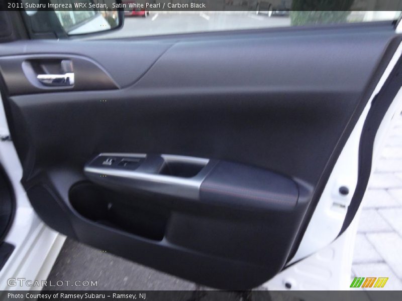 Satin White Pearl / Carbon Black 2011 Subaru Impreza WRX Sedan