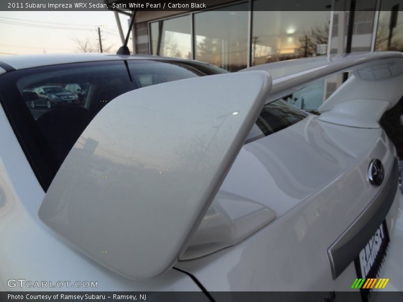 Satin White Pearl / Carbon Black 2011 Subaru Impreza WRX Sedan