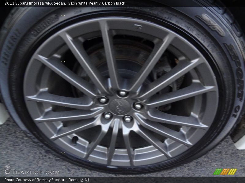 Satin White Pearl / Carbon Black 2011 Subaru Impreza WRX Sedan