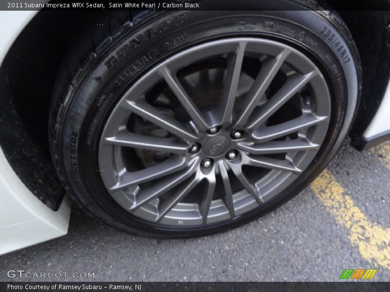 Satin White Pearl / Carbon Black 2011 Subaru Impreza WRX Sedan
