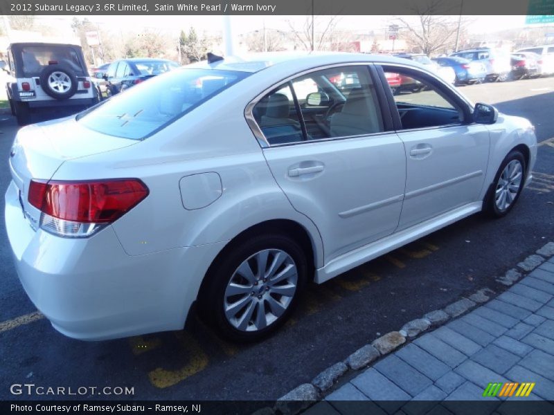 Satin White Pearl / Warm Ivory 2012 Subaru Legacy 3.6R Limited