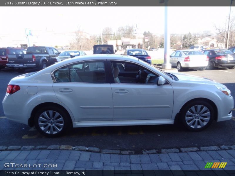 Satin White Pearl / Warm Ivory 2012 Subaru Legacy 3.6R Limited