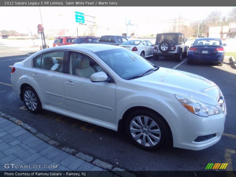 Satin White Pearl / Warm Ivory 2012 Subaru Legacy 3.6R Limited
