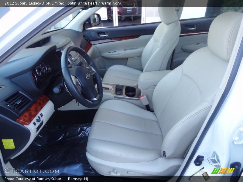 Satin White Pearl / Warm Ivory 2012 Subaru Legacy 3.6R Limited