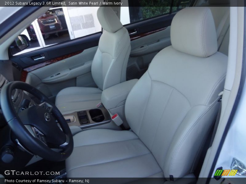 Front Seat of 2012 Legacy 3.6R Limited
