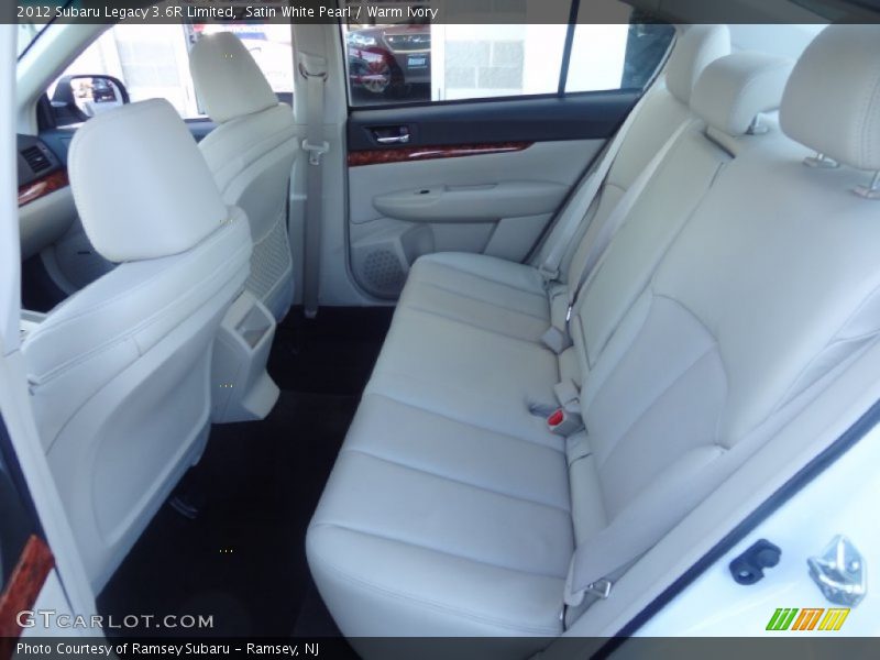 Rear Seat of 2012 Legacy 3.6R Limited