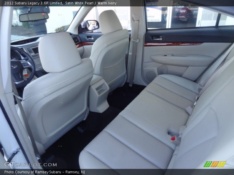 Rear Seat of 2012 Legacy 3.6R Limited