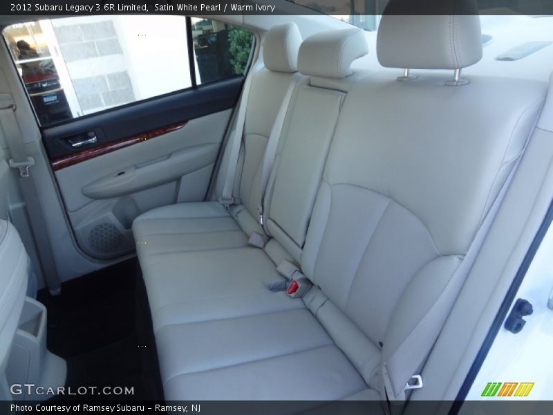 Rear Seat of 2012 Legacy 3.6R Limited