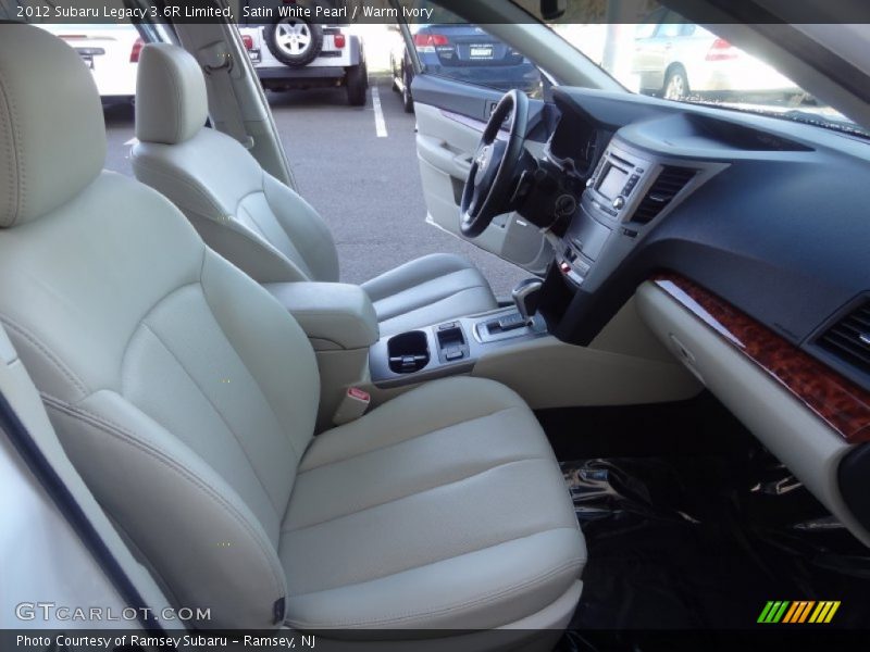 Satin White Pearl / Warm Ivory 2012 Subaru Legacy 3.6R Limited