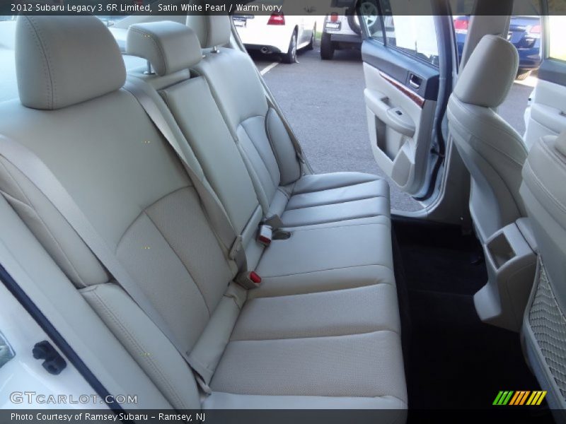 Satin White Pearl / Warm Ivory 2012 Subaru Legacy 3.6R Limited