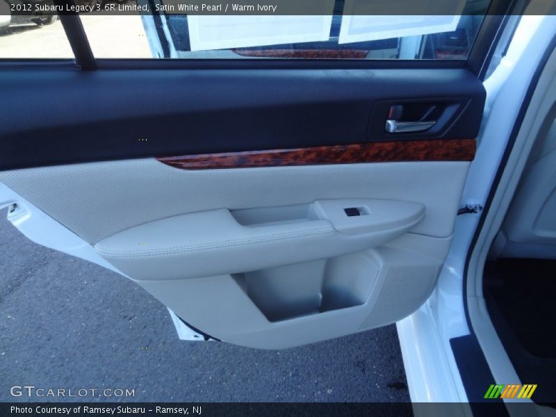 Satin White Pearl / Warm Ivory 2012 Subaru Legacy 3.6R Limited
