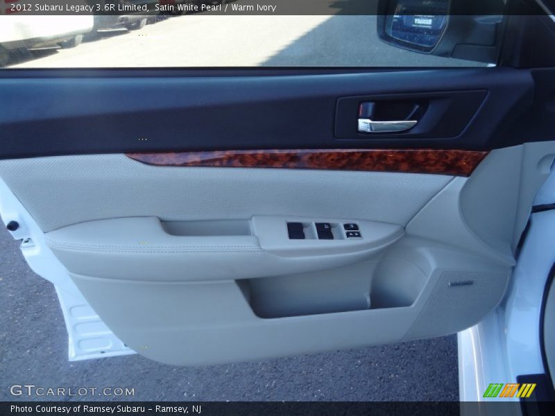 Satin White Pearl / Warm Ivory 2012 Subaru Legacy 3.6R Limited