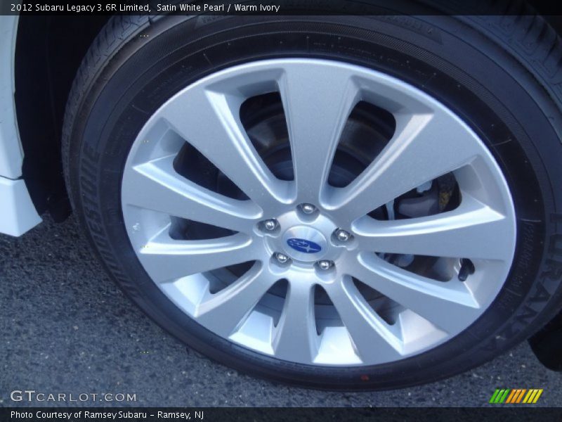 Satin White Pearl / Warm Ivory 2012 Subaru Legacy 3.6R Limited