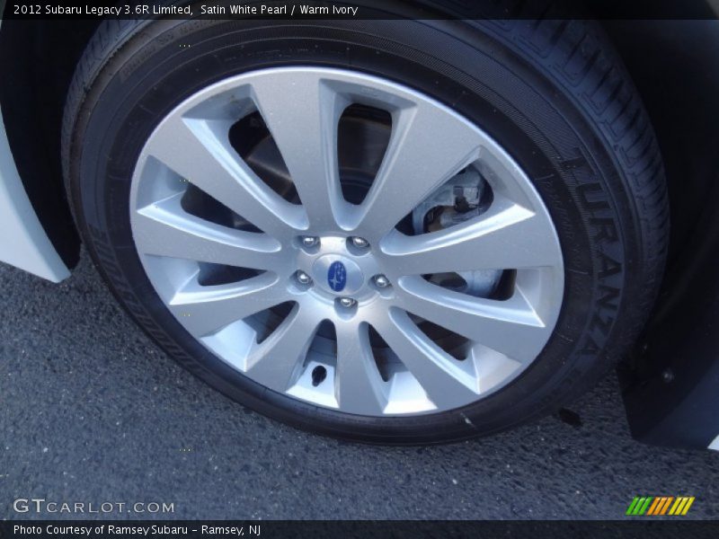 Satin White Pearl / Warm Ivory 2012 Subaru Legacy 3.6R Limited