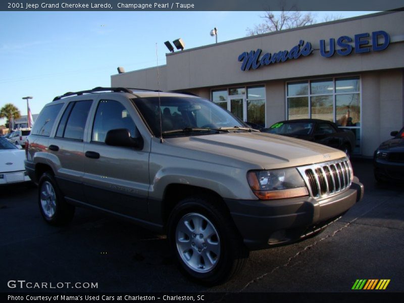 Champagne Pearl / Taupe 2001 Jeep Grand Cherokee Laredo