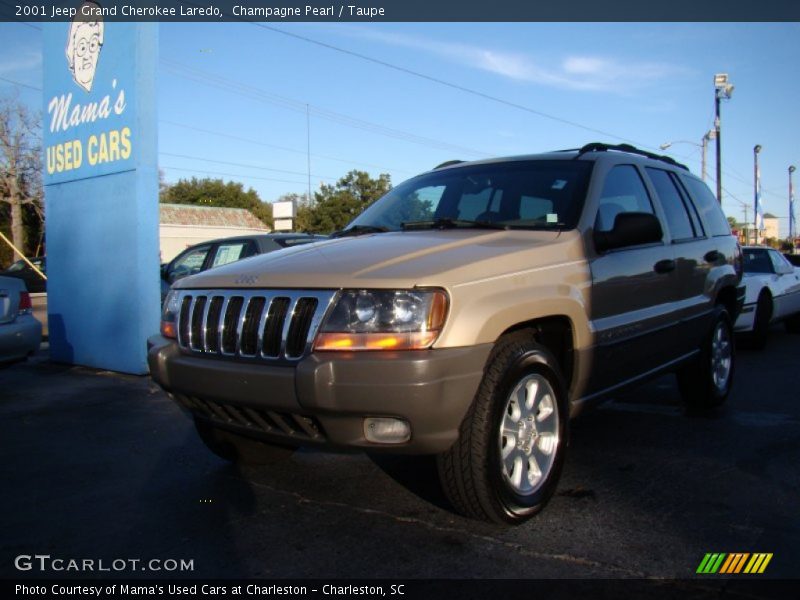 Champagne Pearl / Taupe 2001 Jeep Grand Cherokee Laredo