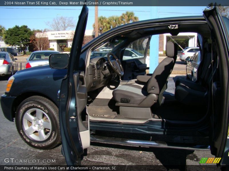 Deep Water Blue/Green / Graphite/Titanium 2004 Nissan Titan SE King Cab