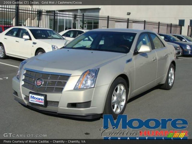Gold Mist / Cashmere/Cocoa 2009 Cadillac CTS Sedan