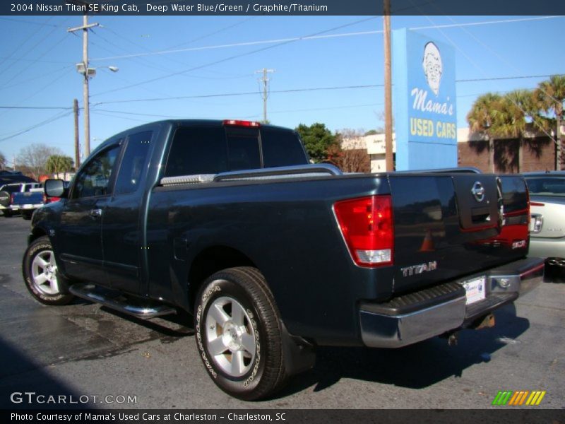 Deep Water Blue/Green / Graphite/Titanium 2004 Nissan Titan SE King Cab