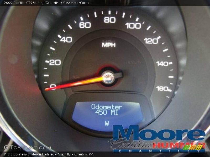 Gold Mist / Cashmere/Cocoa 2009 Cadillac CTS Sedan