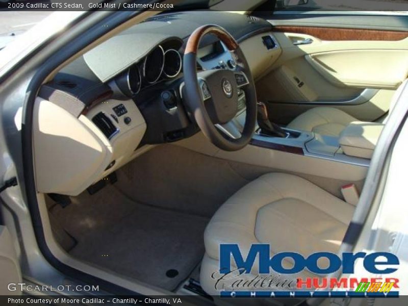 Gold Mist / Cashmere/Cocoa 2009 Cadillac CTS Sedan