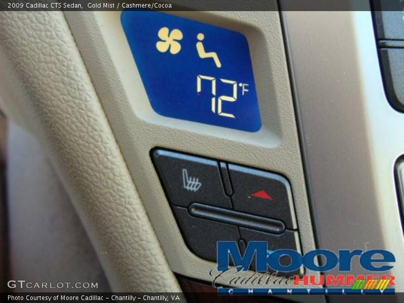 Gold Mist / Cashmere/Cocoa 2009 Cadillac CTS Sedan
