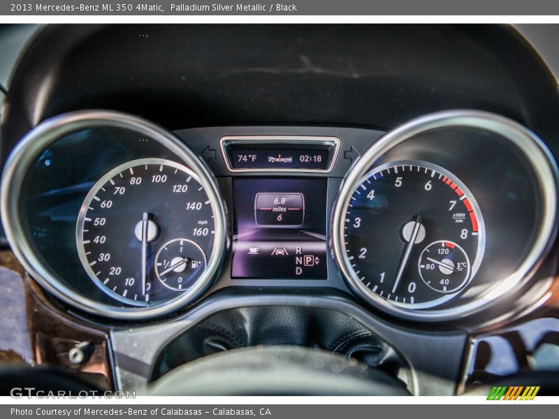 Palladium Silver Metallic / Black 2013 Mercedes-Benz ML 350 4Matic