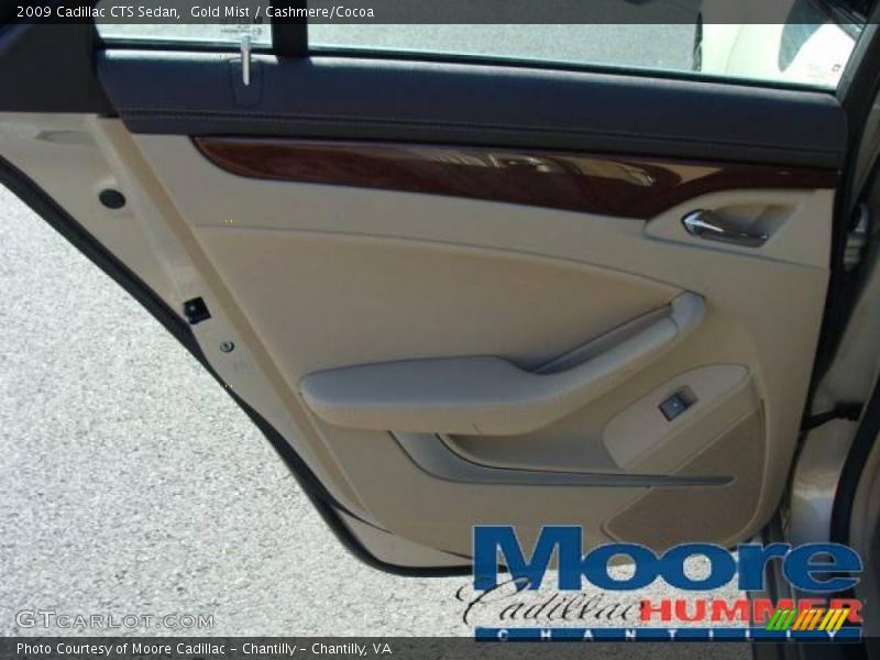 Gold Mist / Cashmere/Cocoa 2009 Cadillac CTS Sedan