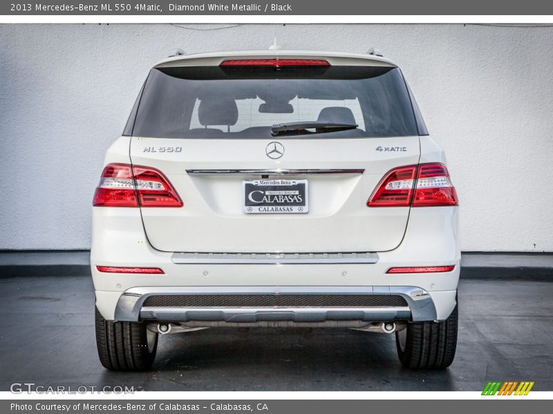 Diamond White Metallic / Black 2013 Mercedes-Benz ML 550 4Matic