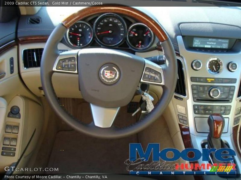 Gold Mist / Cashmere/Cocoa 2009 Cadillac CTS Sedan