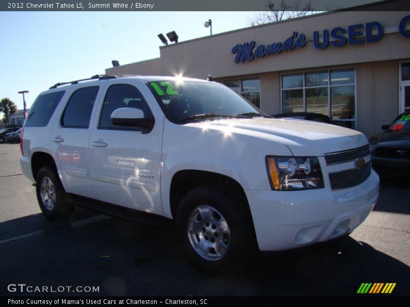 Summit White / Ebony 2012 Chevrolet Tahoe LS