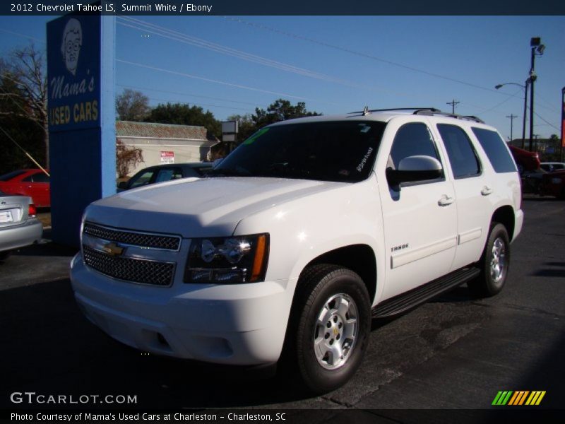 Summit White / Ebony 2012 Chevrolet Tahoe LS