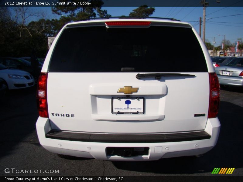 Summit White / Ebony 2012 Chevrolet Tahoe LS