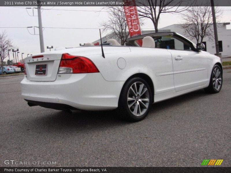 Ice White / Soverign Hide Calcite Leather/Off Black 2011 Volvo C70 T5