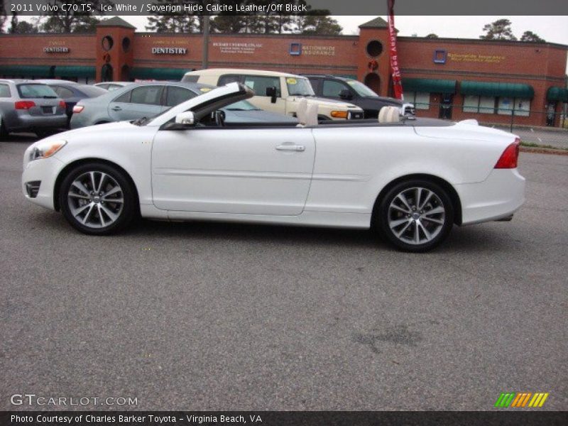 Ice White / Soverign Hide Calcite Leather/Off Black 2011 Volvo C70 T5