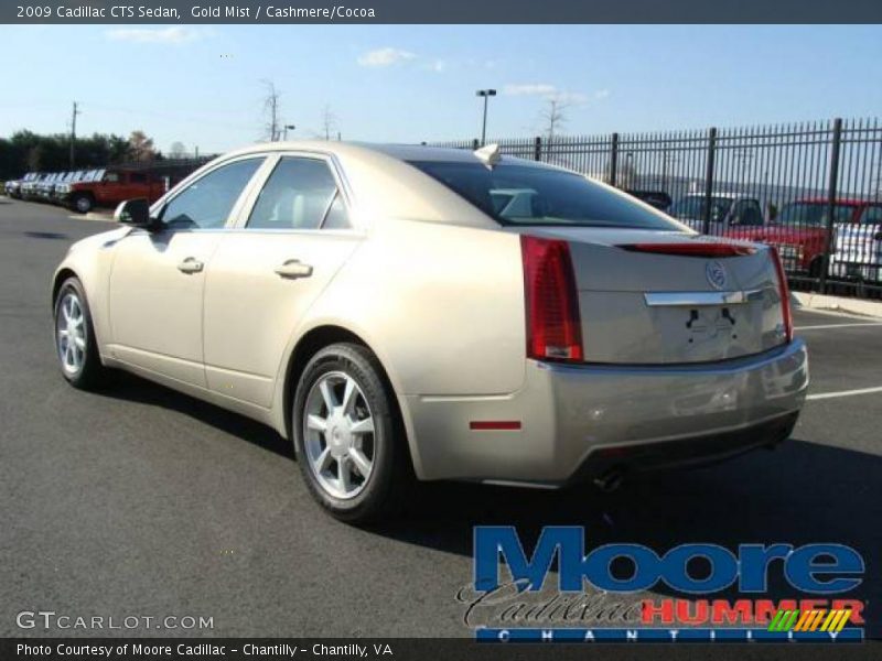 Gold Mist / Cashmere/Cocoa 2009 Cadillac CTS Sedan