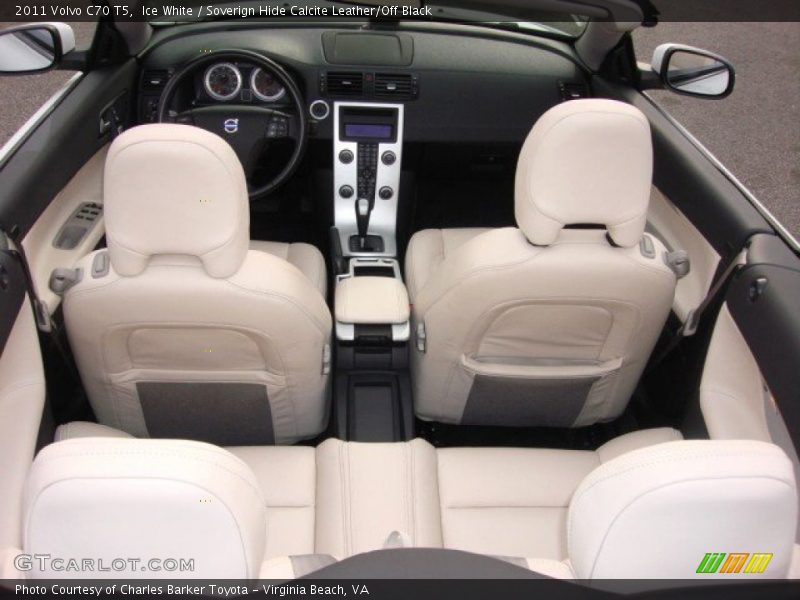 Ice White / Soverign Hide Calcite Leather/Off Black 2011 Volvo C70 T5